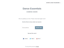 Tablet Screenshot of danceessentials.in